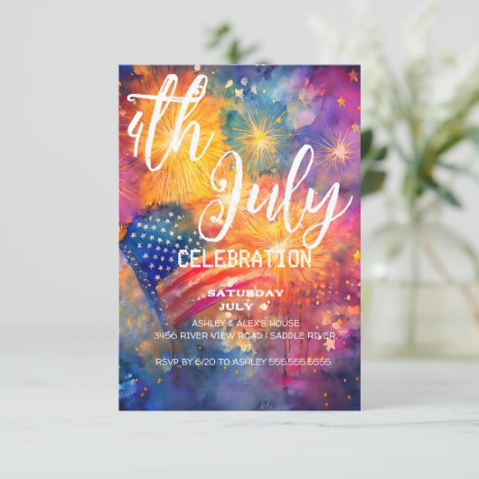 7月4日お祝いBash 招待状 (スタンド正面)