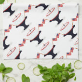 7月4日お誕生日ケーキテーマ布ナプキン キッチンタオル (折り畳み)