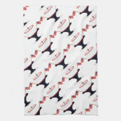 7月4日お誕生日ケーキテーマ布ナプキン キッチンタオル (縦)