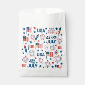 7月4日お願いバッグ🇺🇸 | 米国国旗、花火&イベント フェイバーバッグ (正面)