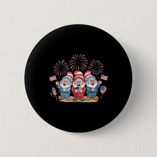 7月4日から3人の格言祝が独立 缶バッジ (正面)