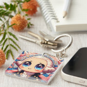 7月4日かわいいジョージワシントン キーホルダー (正面右)