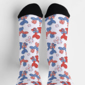 7月4日かわいいバルーンドッグ ソックス (上部)