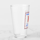 7月4日かわいい愛国ポプシクルビールパイント タンブラーグラス (右)