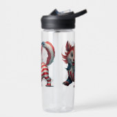 7月4日かわいい愛国心 ウォーターボトル (左面)