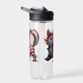 7月4日かわいい愛国心 ウォーターボトル (右面)