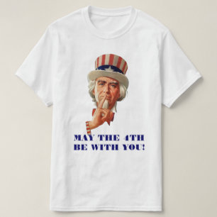 7月4日がサムおじさんと共に Tシャツ