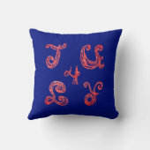 7月4日きらめく布フォント花火枕 クッション (裏面)