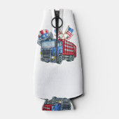 7月4日ごみトラックおかしなシャツ男女 ボトルクーラー (裏面)