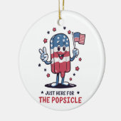 7月4日ちょうどポプシクル愛国心のために セラミックオーナメント (左)