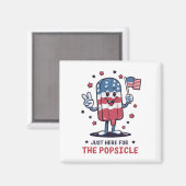 7月4日ちょうどポプシクル愛国心のために マグネット (正面/裏面)