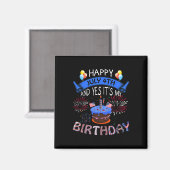 7月4日とYes私の誕生日独立記念日 マグネット (正面/裏面)