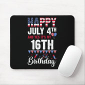 7月4日とYes私の16誕生日アメリカのFl マウスパッド (マウス)