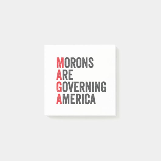 7月4日にアメリカを統治するモロン ポストイット (正面)