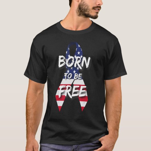 7月4日にアメリカ生まれのFlの動機を自由にする Tシャツ (正面)