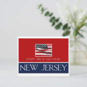 7月4日にニュージャージーから幸せ ポストカード (スタンド正面)