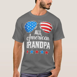 7月4日に一致するアメリカのグランドパUS Tシャツ