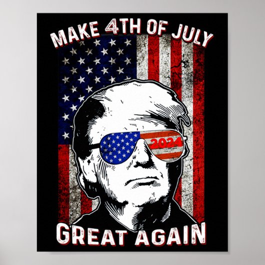 7月4日に再びトランプ素晴らしを作る ポスター (正面)