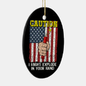 7月4日に手を握った時に爆発する可能性がある セラミックオーナメント (右)