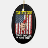 7月4日に手を握った時に爆発する可能性がある セラミックオーナメント (左)