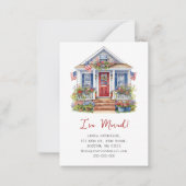 7月4日に新しい住所を変更 ノートカード (正面)