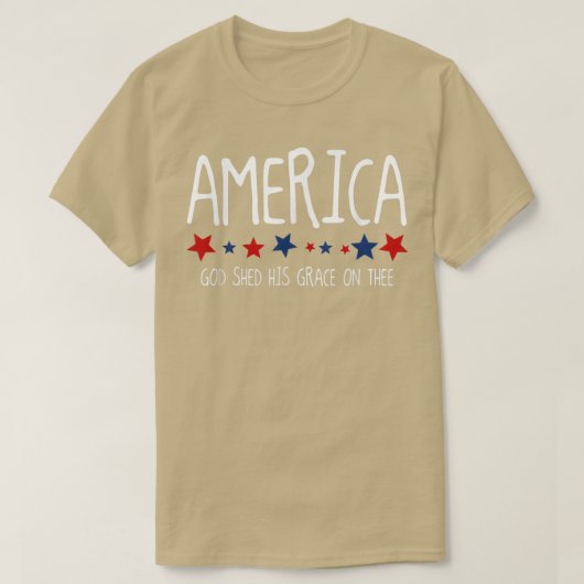 7月4日に神が恩寵を受けた Tシャツ (デザイン正面)