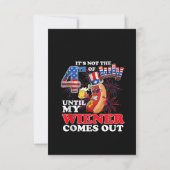 7月4日に私のウィーナーが来出る 招待状 (裏面)