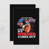 7月4日に私のウィーナーが来出る 招待状 (正面/裏面)