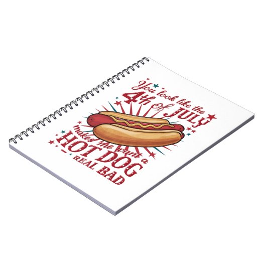 7月4日に見るとホットドッグが欲しい ノートブック (左側)