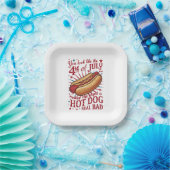 7月4日に見るとホットドッグが欲しい ペーパープレート (パーティー)
