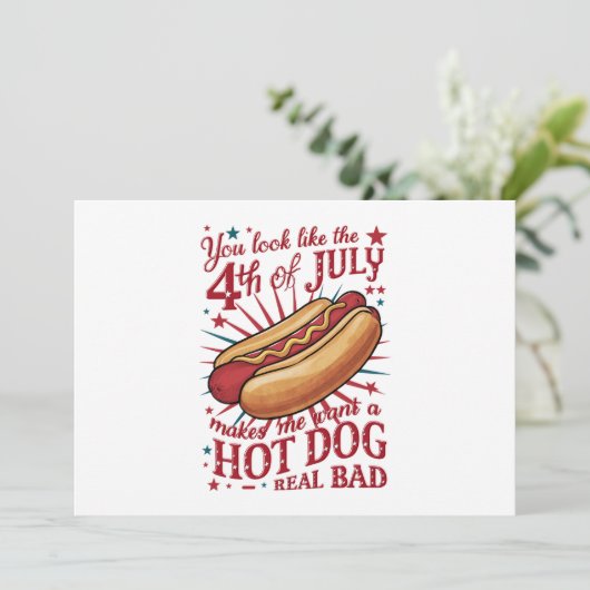 7月4日に見るとホットドッグが欲しい 招待状 (スタンド正面)