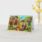 7月4日のお子様 カード (黄色い花)