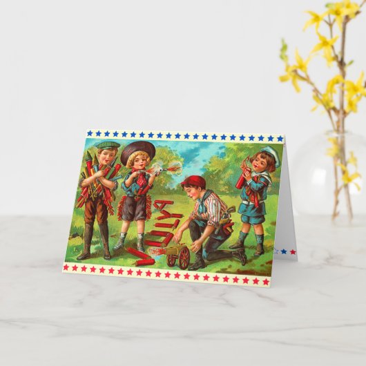 7月4日のお子様 カード (黄色い花)