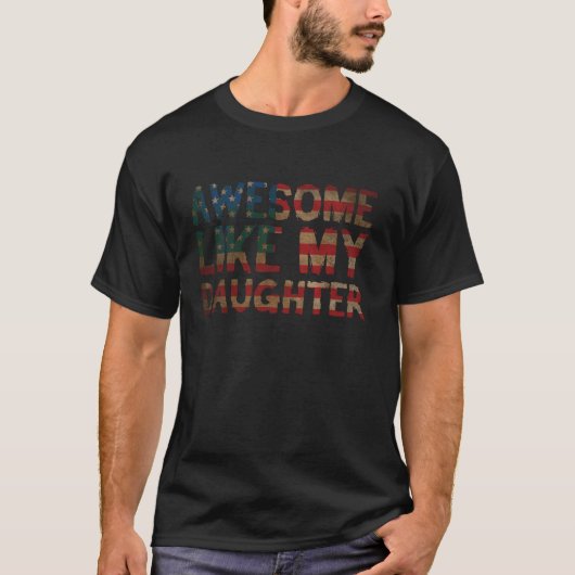 7月4日のお父さんの日のパパ素晴らし私のダウグ Tシャツ (正面)
