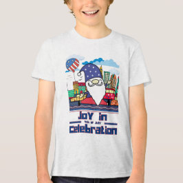 7月4日のお祝いの喜び トライブレンドTシャツ
