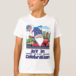 7月4日のお祝いの喜び Tシャツ