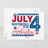 7月4日のお祝いはがきカスタマイズ, ポストカード (正面/裏面)