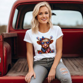 7月4日のお祝いカウ トライブレンドTシャツ