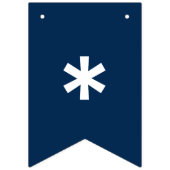 7月4日のお祝い色文字 バンティングフラッグ (第1の旗)