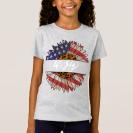 7月4日のお祝い 女の子Tシャツ Tシャツ