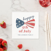 7月4日のかわいいハッピーイベント スタンダードカクテルナプキン (インサイチュ)