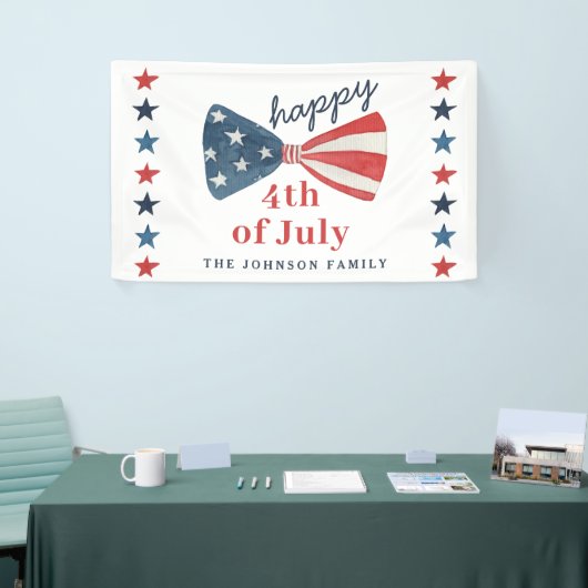 7月4日のかわいいハッピーイベント 横断幕 (トレードショー)