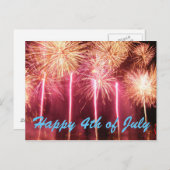 7月4日のはがきおめでとう ポストカード (正面/裏面)