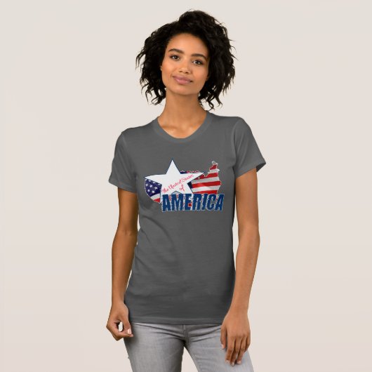 7月4日のアメリカ合衆国 Tシャツ (正面フル)