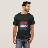7月4日のアメリカ合衆国Bang Bang Bangで開催されるWoens Fireworks Tシャツ (正面フル)