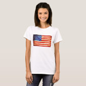 7月4日のアメリカ国旗のシャツ – アメリカ Tシャツ (正面フル)