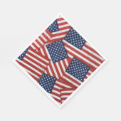 7月4日のアメリカ国旗 スタンダードランチョンナプキン (角)