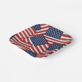 7月4日のアメリカ国旗 ペーパープレート (傾斜あり)