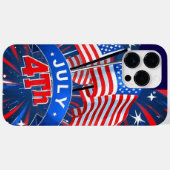 7月4日のアメリカ国旗 Case-Mate iPhoneケース (裏面 (横))