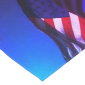 7月4日のアメリカ愛国国旗 ショートテーブルランナー (コーナー)